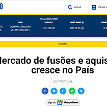 Mercado de fuses e aquisies cresce no Pas Leia mais: Mercado de fuses e aquisies cresce no Pas - Dirio do Comrcio Em: https://diariodocomercio.com.br/economia/280461